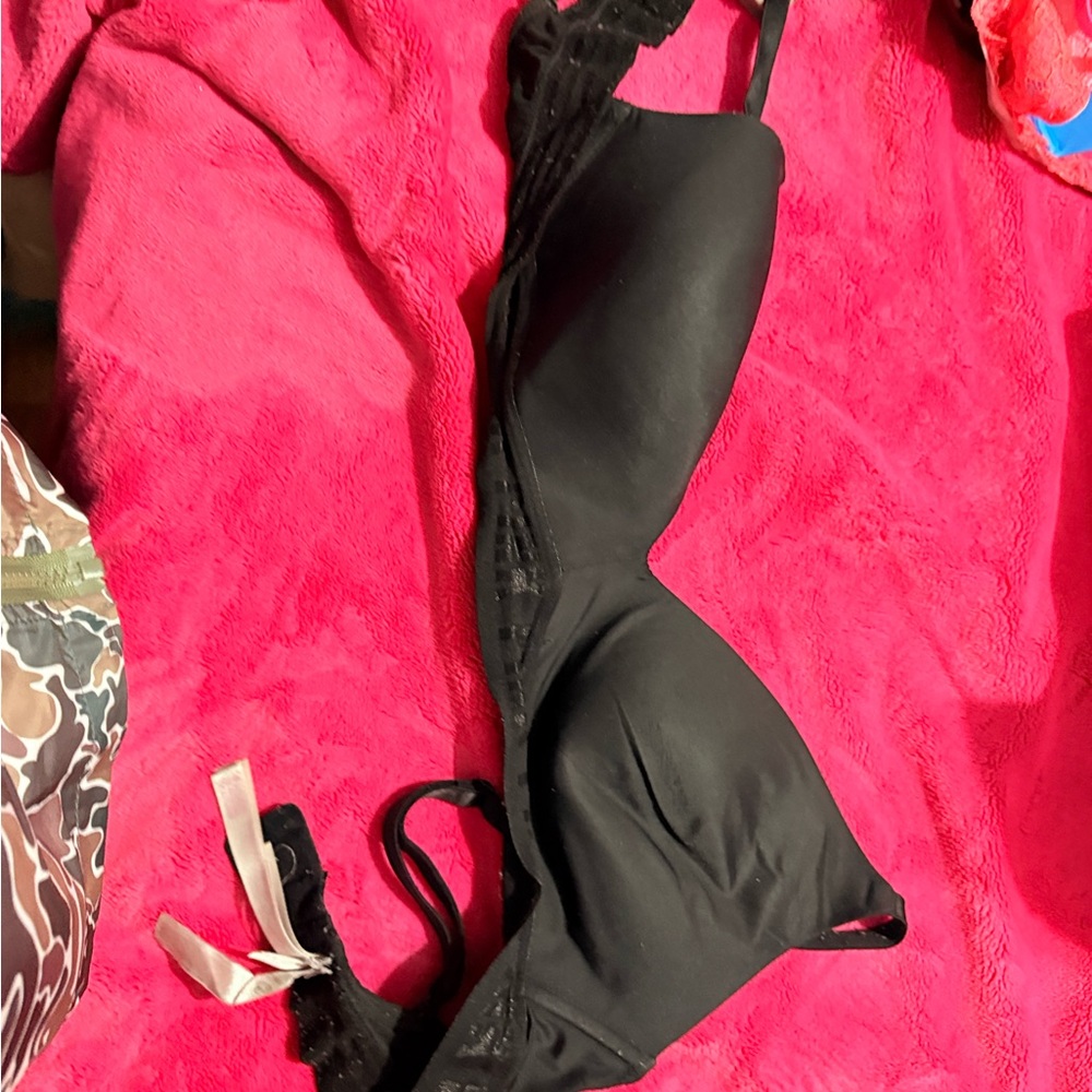 PINK Victoria's Secret Black Lace Bra